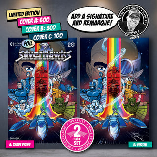 COMIC BOOK | SILVERHAWKS #1: VARIANT EXCLUSIVE by Steven Ahola | SET OF 2