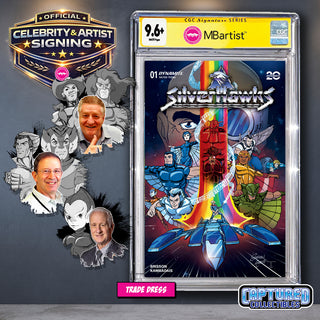 PREORDER | SILVERHAWKS #1: VARIANT EXCLUSIVE BY STEVEN AHOLA | ORIGINAL CAST SIGNATURE | CGC 9.6+ YELLOW LABEL