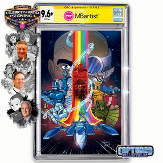 PREORDER | SILVERHAWKS #1: VARIANT EXCLUSIVE BY STEVEN AHOLA | ORIGINAL CAST SIGNATURE | CGC 9.6+ YELLOW LABEL