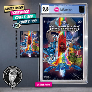 COMIC BOOK, PREORDER | SILVERHAWKS #1: VARIANT EXCLUSIVE by Steven Ahola | CGC 9.8 BLUE LABEL