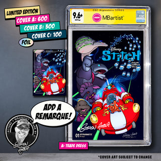COMIC BOOK, PREORDER | STITCH #1: VARIANT EXCLUSIVE by Steven Ahola | CGC 9.6+ YELLOW LABEL