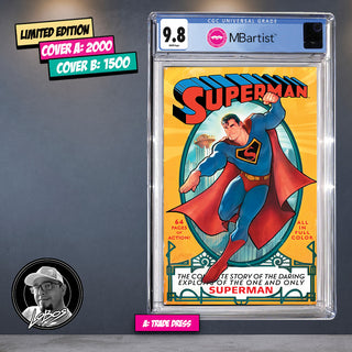 COMIC BOOK, PREORDER | SUPERMAN #1 FACSIMILE: VARIANT EXCLUSIVE by Pablo Villalobos | CGC 9.8 BLUE LABEL