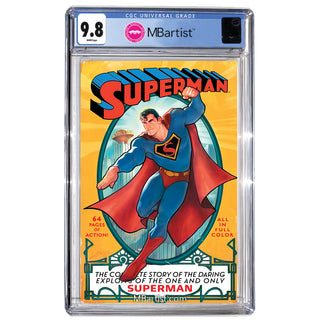 COMIC BOOK, PREORDER | SUPERMAN #1 FACSIMILE: VARIANT EXCLUSIVE by Pablo Villalobos | CGC 9.8 BLUE LABEL