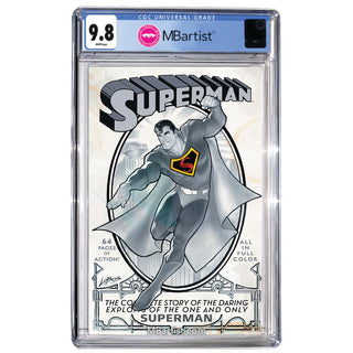 COMIC BOOK, PREORDER | SUPERMAN #1 FACSIMILE: VARIANT EXCLUSIVE by Pablo Villalobos | CGC 9.8 BLUE LABEL