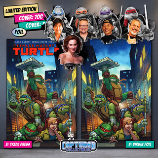 COMIC BOOK, PREORDER | TEENAGE MUTANT NINJA TURTLES #1: VARIANT EXCLUSIVE by Steven Ahola | TURTLE & APRIL TEAM-UP SIGNATURE