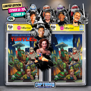 COMIC BOOK, PREORDER | TEENAGE MUTANT NINJA TURTLES #1: VARIANT EXCLUSIVE by Steven Ahola | TMNT ULTIMATE TEAM-UP SIGNATURE  | CGC 9.6+ YELLOW LABEL