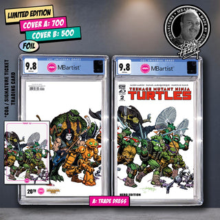 COMIC BOOK, PREORDER | TEENAGE MUTANT NINJA TURTLES #2: by John Hebert | CGC 9.8 BLUE LABEL