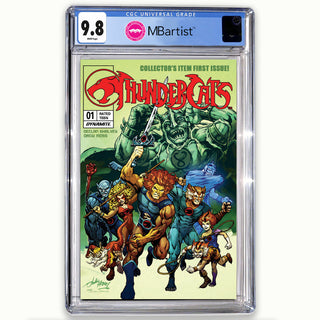 COMIC BOOK, PREORDER | THUNDERCATS #1: EXCLUSIVE VARIANT by John Hebert | CGC 9.8 BLUE LABEL