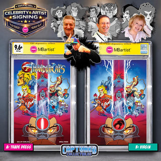 PREORDER | THUNDERCATS #1: VARIANT EXCLUSIVE BY STEVEN AHOLA | ORIGINAL CAST SIGNATURE | CGC 9.6+ YELLOW LABEL