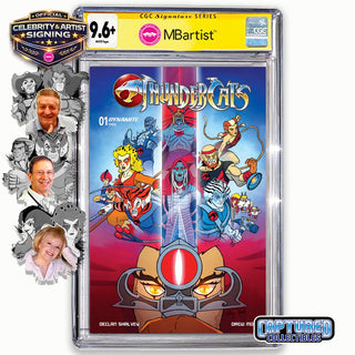 PREORDER | THUNDERCATS #1: VARIANT EXCLUSIVE BY STEVEN AHOLA | ORIGINAL CAST SIGNATURE | CGC 9.6+ YELLOW LABEL