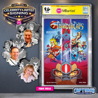 PREORDER | THUNDERCATS #1: VARIANT EXCLUSIVE BY STEVEN AHOLA | ORIGINAL CAST SIGNATURE | CGC 9.6+ YELLOW LABEL