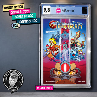 COMIC BOOK, PREORDER | THUNDERCATS #1: EXCLUSIVE VARIANT by Steven Ahola | CGC 9.8 BLUE LABEL