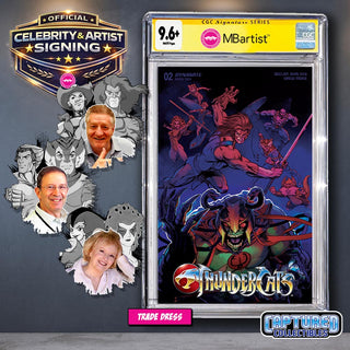 PREORDER | THUNDERCATS #2: VARIANT EXCLUSIVE BY JOE RUBINSTEIN | ORIGINAL CAST SIGNATURE | CGC 9.6+ YELLOW LABEL