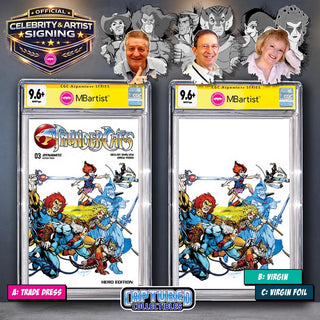 PREORDER | THUNDERCATS #3: VARIANT EXCLUSIVE BY JOHN HEBERT | ORIGINAL CAST SIGNATURE | CGC 9.6+ YELLOW LABEL