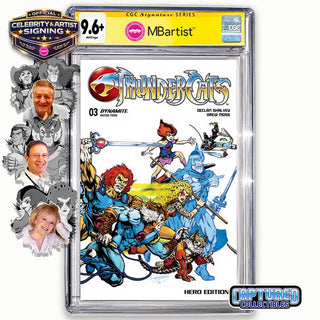 PREORDER | THUNDERCATS #3: VARIANT EXCLUSIVE BY JOHN HEBERT | ORIGINAL CAST SIGNATURE | CGC 9.6+ YELLOW LABEL