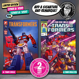 COMIC BOOK | TRANSFORMERS #1: EXCLUSIVE VARIANT by Steven Ahola | SET OF 2