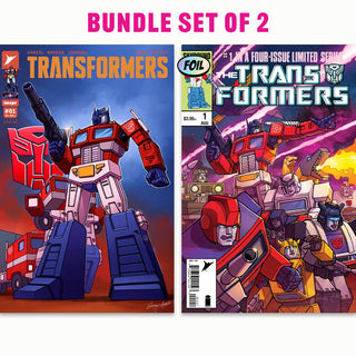 COMIC BOOK | TRANSFORMERS #1: EXCLUSIVE VARIANT by Steven Ahola | SET OF 2