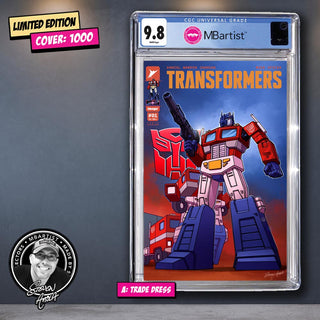 COMIC BOOK, PREORDER | TRANSFORMERS #1: EXCLUSIVE VARIANT by Steven Ahola | CGC 9.8 BLUE LABEL