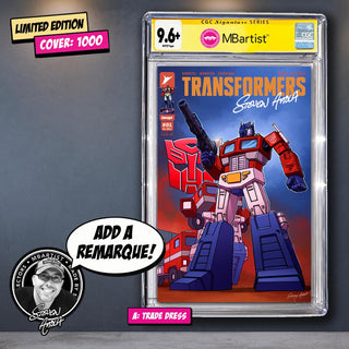 COMIC BOOK, PREORDER | TRANSFORMERS #1: EXCLUSIVE VARIANT by Steven Ahola | CGC 9.6+ YELLOW LABEL