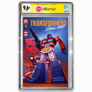 COMIC BOOK, PREORDER | TRANSFORMERS #1: EXCLUSIVE VARIANT by Steven Ahola | CGC 9.6+ YELLOW LABEL