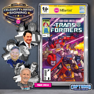 PREORDER | TRANSFORMERS #1, 40TH ANNIVERSARY EDITION BY STEVEN AHOLA | AUTOBOT TEAM-UP SIGNATURE | CGC 9.6+ YELLOW LABEL