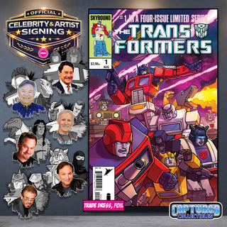 PREORDER | TRANSFORMERS #1, 40TH ANNIVERSARY EDITION BY STEVEN AHOLA | ORIGINAL CAST SIGNATURE