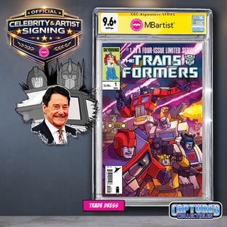 PREORDER | TRANSFORMERS #1, 40TH ANNIVERSARY EDITION BY STEVEN AHOLA | OPTIMUS PRIME, IRON HIDE SIGNATURE | CGC 9.6+ YELLOW LABEL