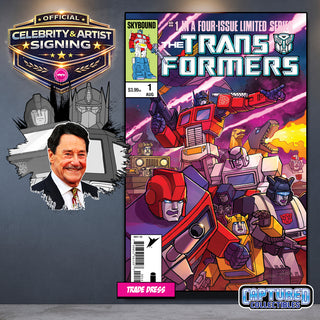 PREORDER | TRANSFORMERS #1, 40TH ANNIVERSARY EDITION BY STEVEN AHOLA | OPTIMUS PRIME, IRON HIDE SIGNATURE