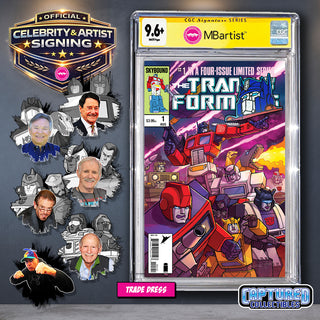 PREORDER | TRANSFORMERS #1, 40TH ANNIVERSARY EDITION BY STEVEN AHOLA | ORIGINAL CAST ULTIMATE BUNDLE | CGC 9.6+ YELLOW LABEL