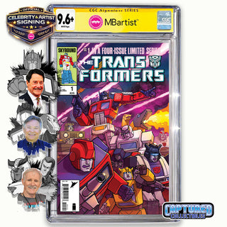 PREORDER | TRANSFORMERS #1, 40TH ANNIVERSARY EDITION BY STEVEN AHOLA | AUTOBOT TEAM-UP SIGNATURE | CGC 9.6+ YELLOW LABEL