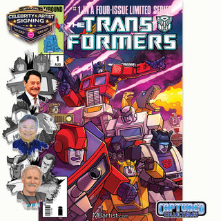 PREORDER | TRANSFORMERS #1, 40TH ANNIVERSARY EDITION BY STEVEN AHOLA | AUTOBOT TEAM-UP SIGNATURE
