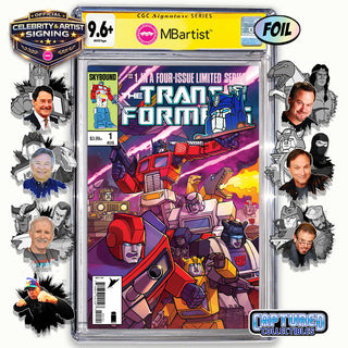 PREORDER | TRANSFORMERS #1, 40TH ANNIVERSARY EDITION BY STEVEN AHOLA | ORIGINAL CAST ULTIMATE BUNDLE | CGC 9.6+ YELLOW LABEL