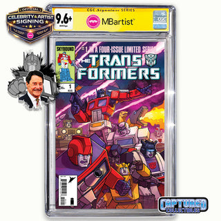PREORDER | TRANSFORMERS #1, 40TH ANNIVERSARY EDITION BY STEVEN AHOLA | OPTIMUS PRIME, IRON HIDE SIGNATURE | CGC 9.6+ YELLOW LABEL