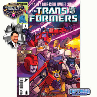 PREORDER | TRANSFORMERS #1, 40TH ANNIVERSARY EDITION BY STEVEN AHOLA | OPTIMUS PRIME, IRON HIDE SIGNATURE