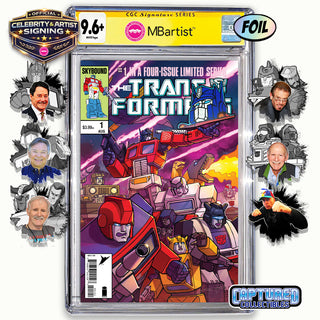 PREORDER | TRANSFORMERS #1, 40TH ANNIVERSARY EDITION BY STEVEN AHOLA | ORIGINAL CAST ULTIMATE BUNDLE | CGC 9.6+ YELLOW LABEL