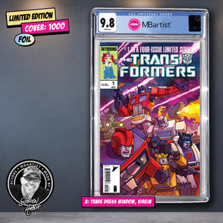 COMIC BOOK, PREORDER | TRANSFORMERS #1, 40TH ANNIVERSARY EDITION by Steven Ahola | CGC 9.8 BLUE LABEL