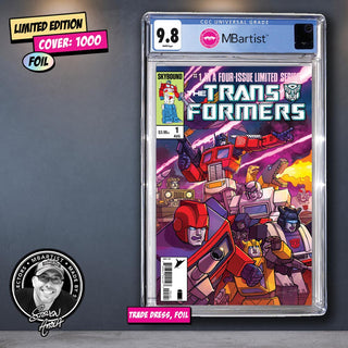 COMIC BOOK, PREORDER | TRANSFORMERS #1, 40TH ANNIVERSARY EDITION by Steven Ahola | CGC 9.8 BLUE LABEL