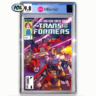 COMIC BOOK, PREORDER | TRANSFORMERS #1, 40TH ANNIVERSARY EDITION by Steven Ahola | CGC 9.8 BLUE LABEL