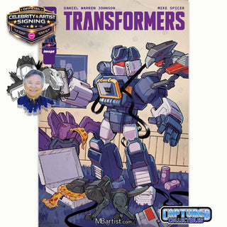 TRANSFORMERS #21: VARIANT EXCLUSIVE BY LEN NICHOLAS | SOUNDWAVE AND CASSETTES SIGNATURE