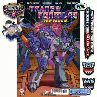 PREORDER | TRANSFORMERS THE MOVIE #1: VARIANT EXCLUSIVE BY STEVEN AHOLA | MEGATRON-GALVATRON SIGNATURE
