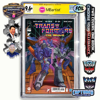 PREORDER | TRANSFORMERS THE MOVIE #1: VARIANT EXCLUSIVE BY STEVEN AHOLA | PRIME VS MEGATRON SIGNATURE | CGC 9.6+ YELLOW LABEL