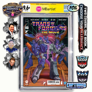 PREORDER | TRANSFORMERS THE MOVIE #1: VARIANT EXCLUSIVE BY STEVEN AHOLA | ORIGINAL CAST TEAM-UP | CGC 9.6+ YELLOW LABEL