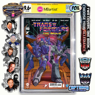 PREORDER | TRANSFORMERS THE MOVIE #1: VARIANT EXCLUSIVE BY STEVEN AHOLA | ORIGINAL CAST TEAM-UP | CGC 9.6+ YELLOW LABEL