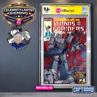 PREORDER | TRANSFORMERS THE MOVIE #3: VARIANT EXCLUSIVE BY STEVEN AHOLA | MEGATRON SIGNATURE | CGC 9.6+ YELLOW LABEL