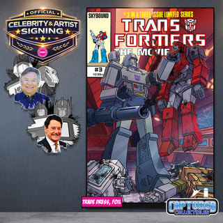 PREORDER | TRANSFORMERS THE MOVIE #3: VARIANT EXCLUSIVE BY STEVEN AHOLA | MEGATRON VS IRONHIDE SIGNATURE