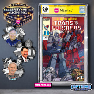 PREORDER | TRANSFORMERS THE MOVIE #3: VARIANT EXCLUSIVE BY STEVEN AHOLA | ORIGINAL CAST TEAM-UP | CGC 9.6+ YELLOW LABEL