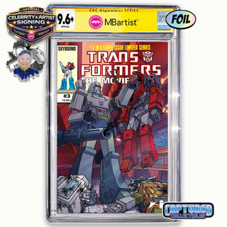 PREORDER | TRANSFORMERS THE MOVIE #3: VARIANT EXCLUSIVE BY STEVEN AHOLA | MEGATRON SIGNATURE | CGC 9.6+ YELLOW LABEL