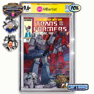 PREORDER | TRANSFORMERS THE MOVIE #3: VARIANT EXCLUSIVE BY STEVEN AHOLA | MEGATRON VS IRONHIDE SIGNATURE | CGC 9.6+ YELLOW LABEL