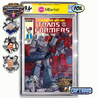 PREORDER | TRANSFORMERS THE MOVIE #3: VARIANT EXCLUSIVE BY STEVEN AHOLA | ORIGINAL CAST TEAM-UP | CGC 9.6+ YELLOW LABEL