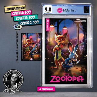 COMIC BOOK, PREORDER | ZOOTOPIA #1: VARIANT EXCLUSIVE by James C. Mulligan | CGC 9.8 BLUE LABEL